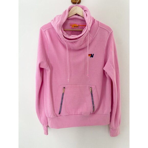 Ninja Pullover Hoodie Aviator Nation Pink Zip Up Aviator Nation